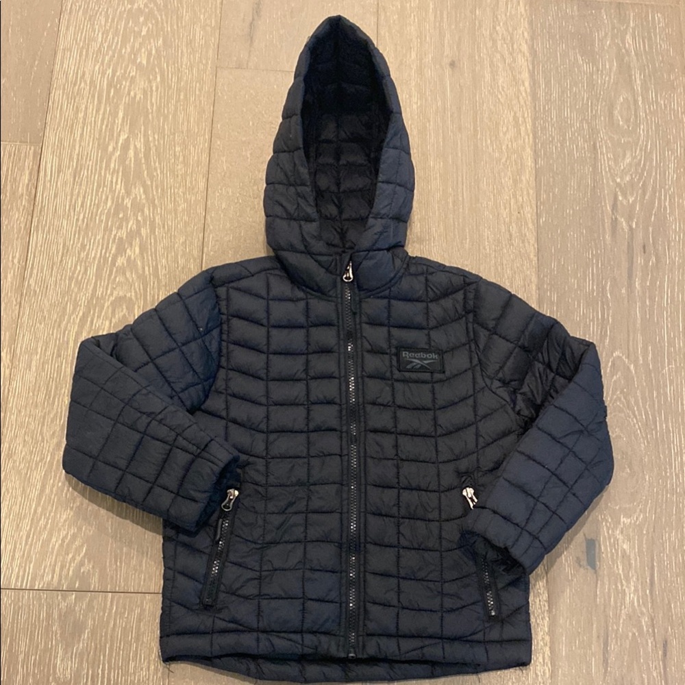 Black Quilted Kids Jacket